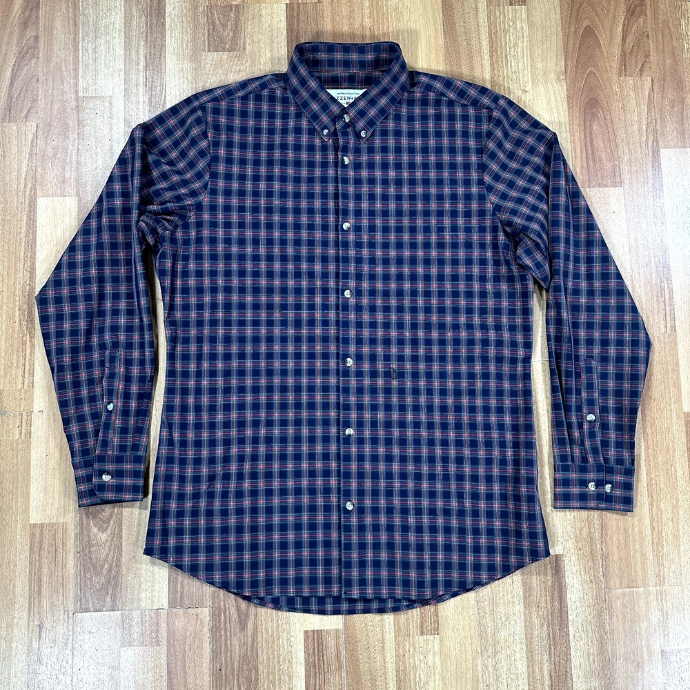 Mizzen+Main‎ Shirt Mens Extra Large Multicolor Stripes Button Up